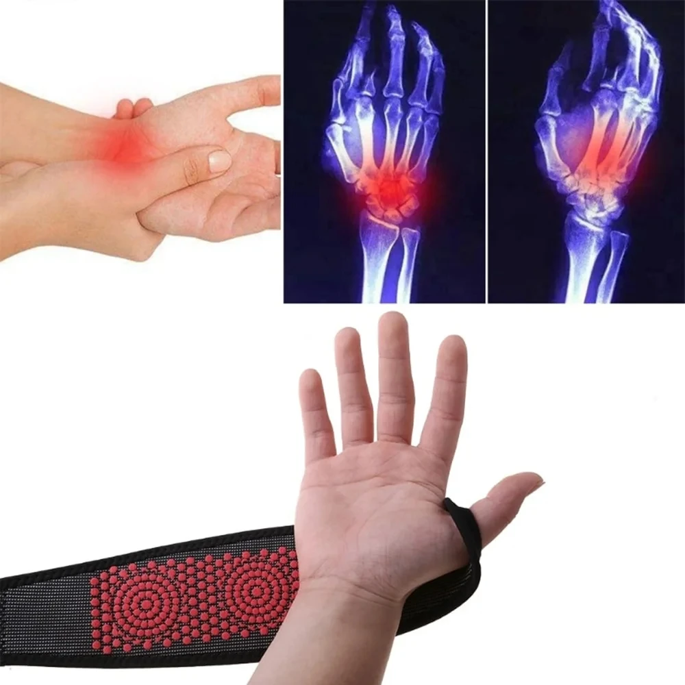 Muñequera magnética para alivio del túnel carpiano, guante de compresión para muñeca, mangas de soporte para muñeca para tendinitis, Yoga, artritis,