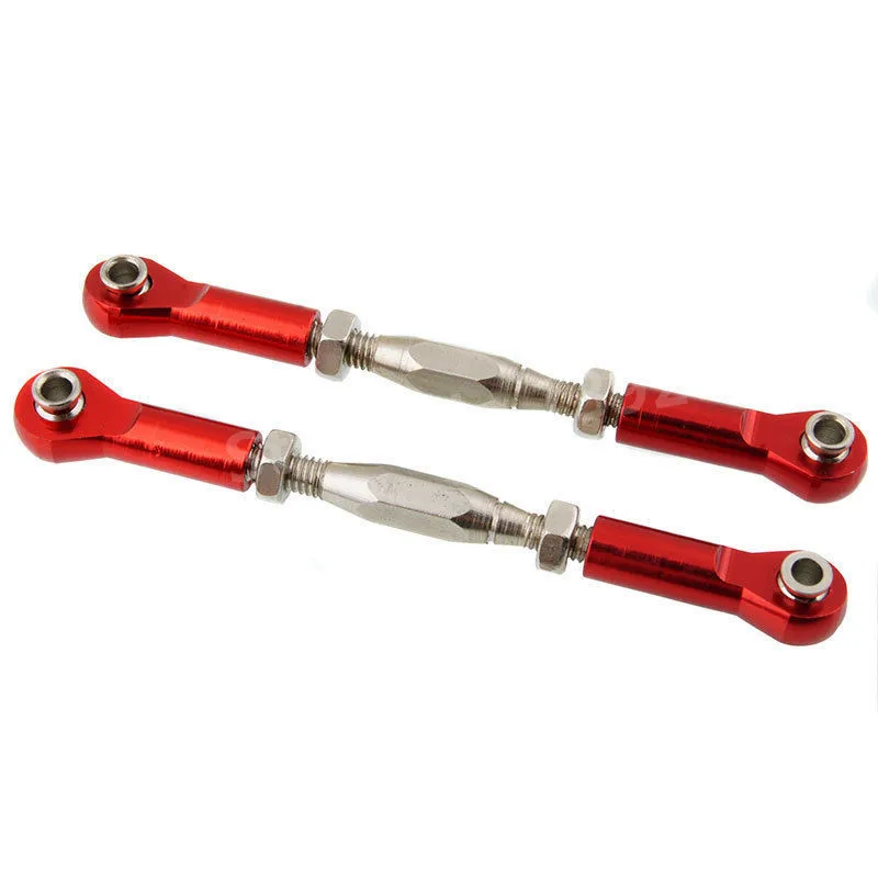 

2Pieces RC Car Upgrade Part Aluminum Alloy Front / Rear Servo Link SLA013 For 1/10 Scale Models Traxxas Slash 4x4 / Huan Qi 727