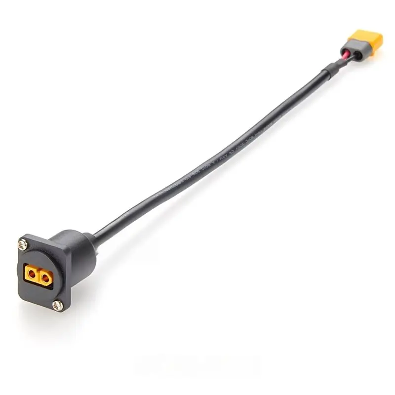 DT23 D Type Panel Mount XT60 Charging Cable for Amass Adapter for VW-1 FT1 Wire 60A for Drone Lithium Polymer Battery
