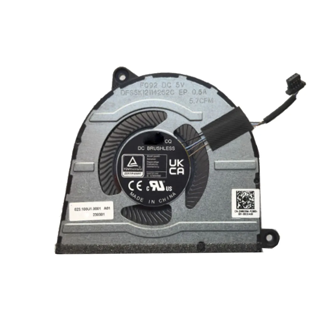 Laptop CPU Fan For DELL For Inspiron 16 Plus 7630 7635 P125F (Not 2-in-1) 0WMXW4 WMXW4 DFS5K12114262C FQ92 6008ASHNF2200TN