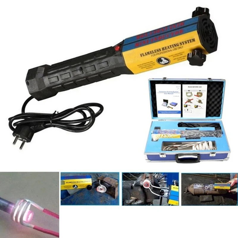 1000W Mini Induction Heater Flameless Electromagnetic With 8 Pieces Coil Kits For Auto Use Bolt Remover 110V/220V