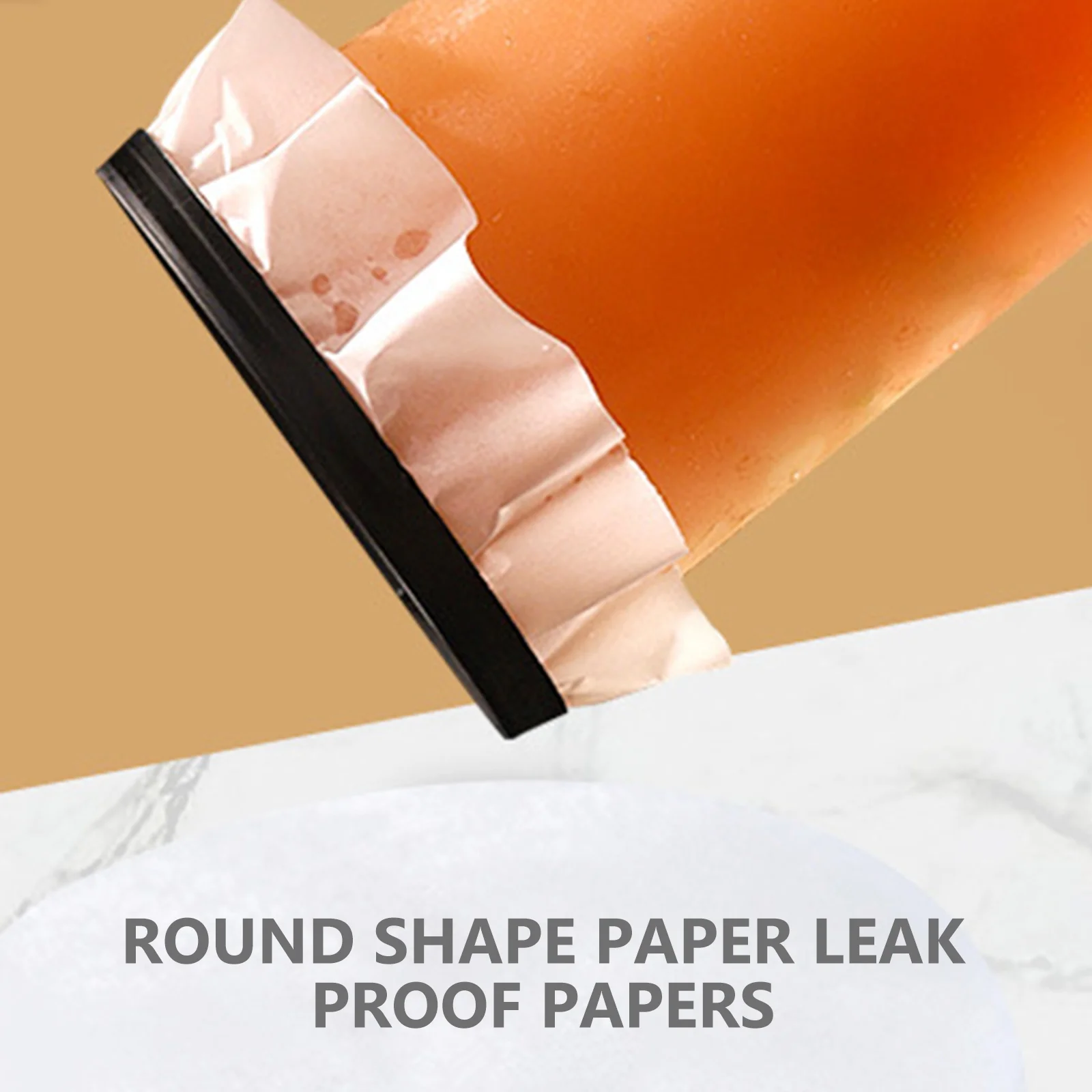 500 Sheets Paper Pad Cover Leakproof Travel Man Cups Bottle Sealing Papers Food Grade Raw Wood Pulp Milk Tea Films