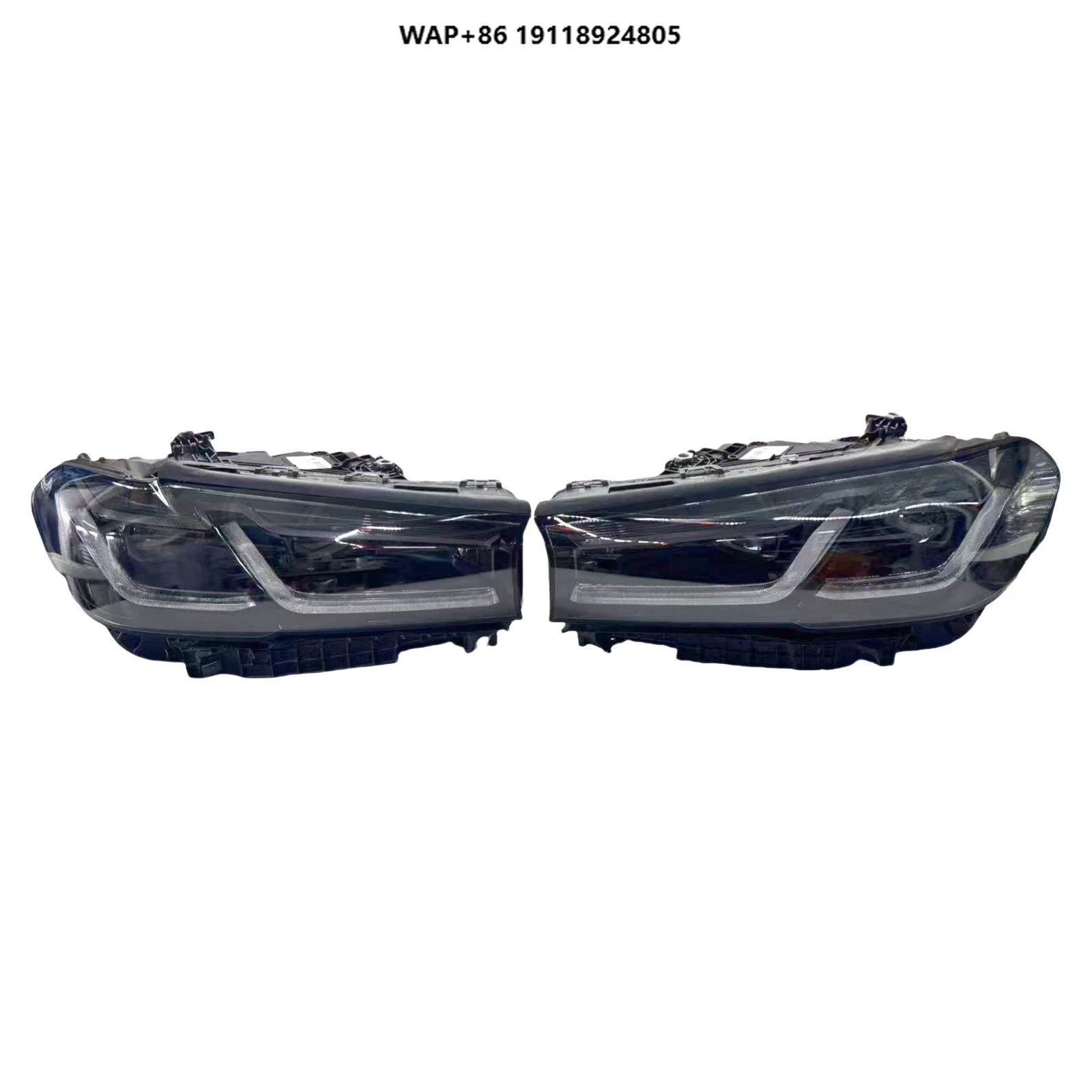

High Configuration Suitable for 5 Series M5 Sport G30 LCI Upgrade Black Headlights with 6000k Color Temperature