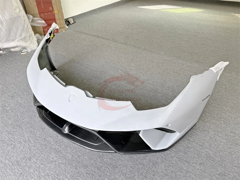 LP640 Performante Style Half Carbon Fiber Front Bumper For Lambo Huracan LP580 LP610 2014-2018