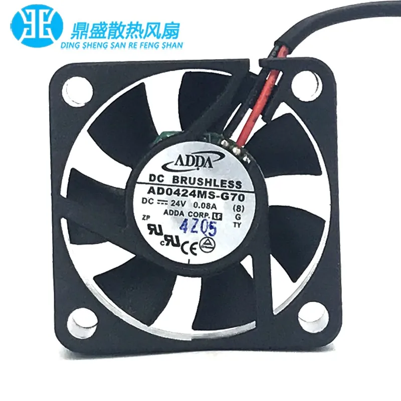 1pcs * AD0424MS-G70 ORIGINAL NEW COOLING FAN 24V 0.08A 4010 40*40*10mm RADIATOR