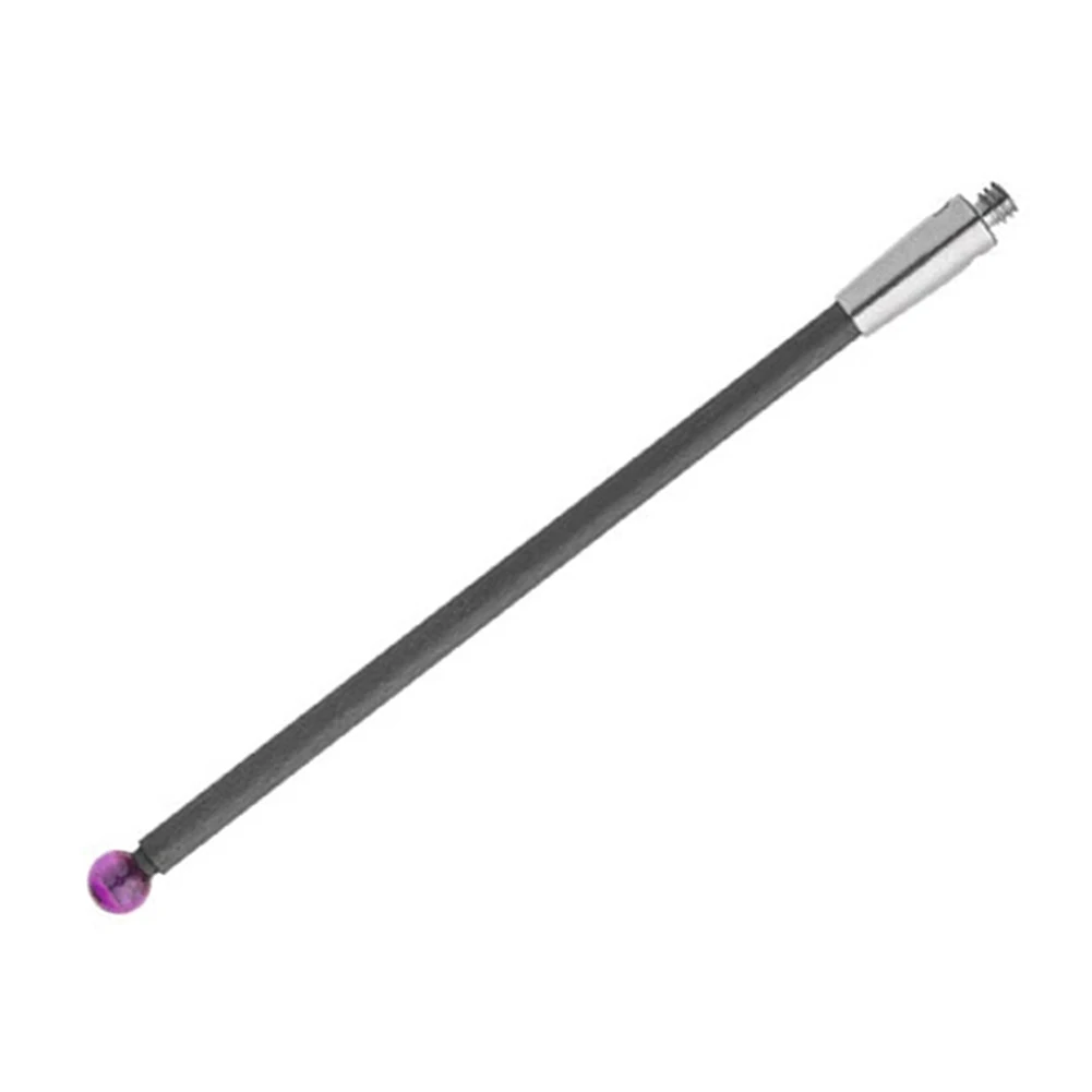 Applicazioni di misurazione della sonda CMM da 50 mm di lunghezza Materiale leggero in fibra di carbonio con sfera rossa standard industriale per macchine CMM