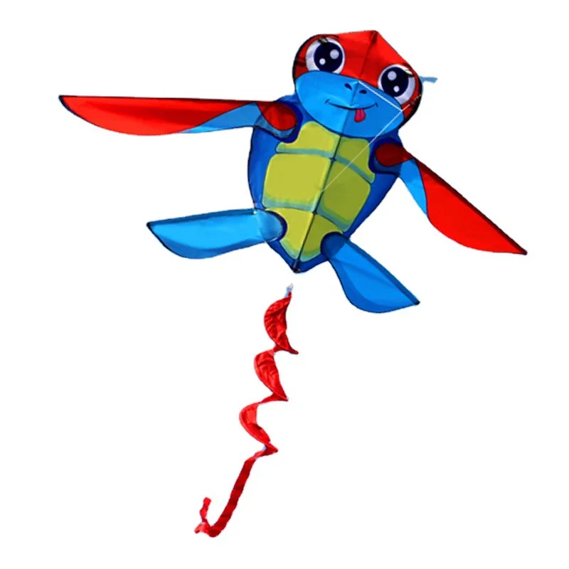 Weifang-Cerfs-volants animaux de dessin animé pour adultes et enfants, cerfs-volants tortue, brise facile à voler, cadeau d'anniversaire pour enfants