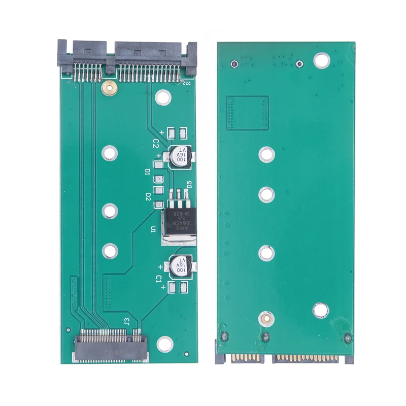 M2 SATA Adapter Raiser M2 to SATA Adapter M.2 to SATA Adapter M.2 NGFF Converter 2.5" SATA3.0 6G Card B Key for 2230-2280 M2 SSD