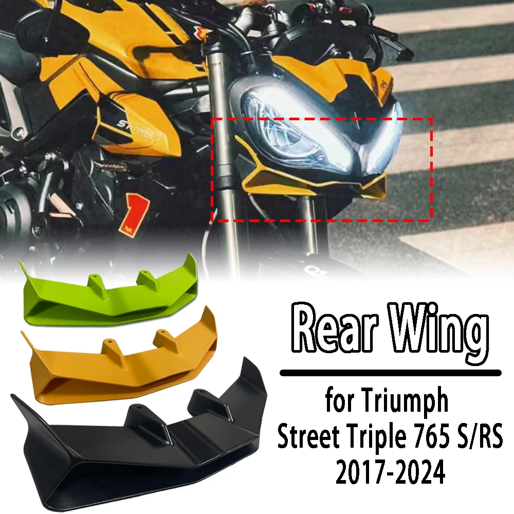 For Triumph Street Triple 765 S/RS 2017-2024 Fixed wing modified motorcycle fixed wing fairing motorcycle accessories