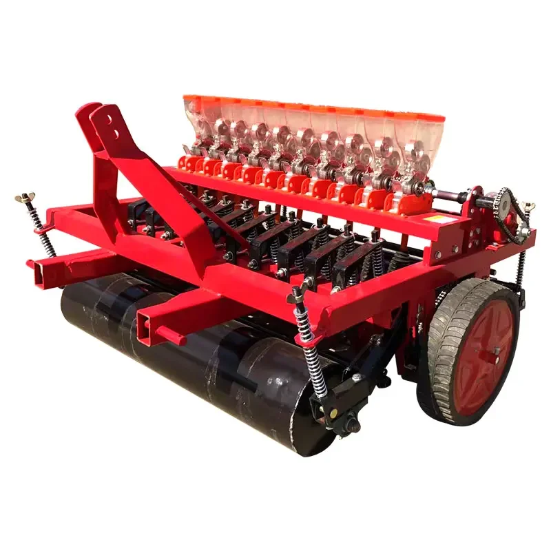 Farm machinery tractor 3 point mounted 9 rows wheat seeder