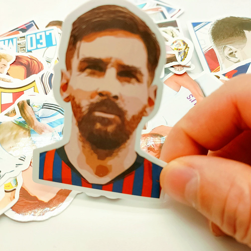 10/50/100Pcs Lionel Messi Stickers Messi DIY Creative Abstract Painting Wall Stickers Phone Luggage Skateboard Waterproof Decals