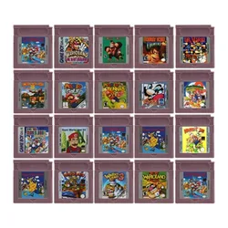 Mario serisi GBC 16 Bit oyunu Video oyunu kartuş konsol kartı 6 altın paraları Wario Land eşek Kong Wario Land 2 GBC/GBA için