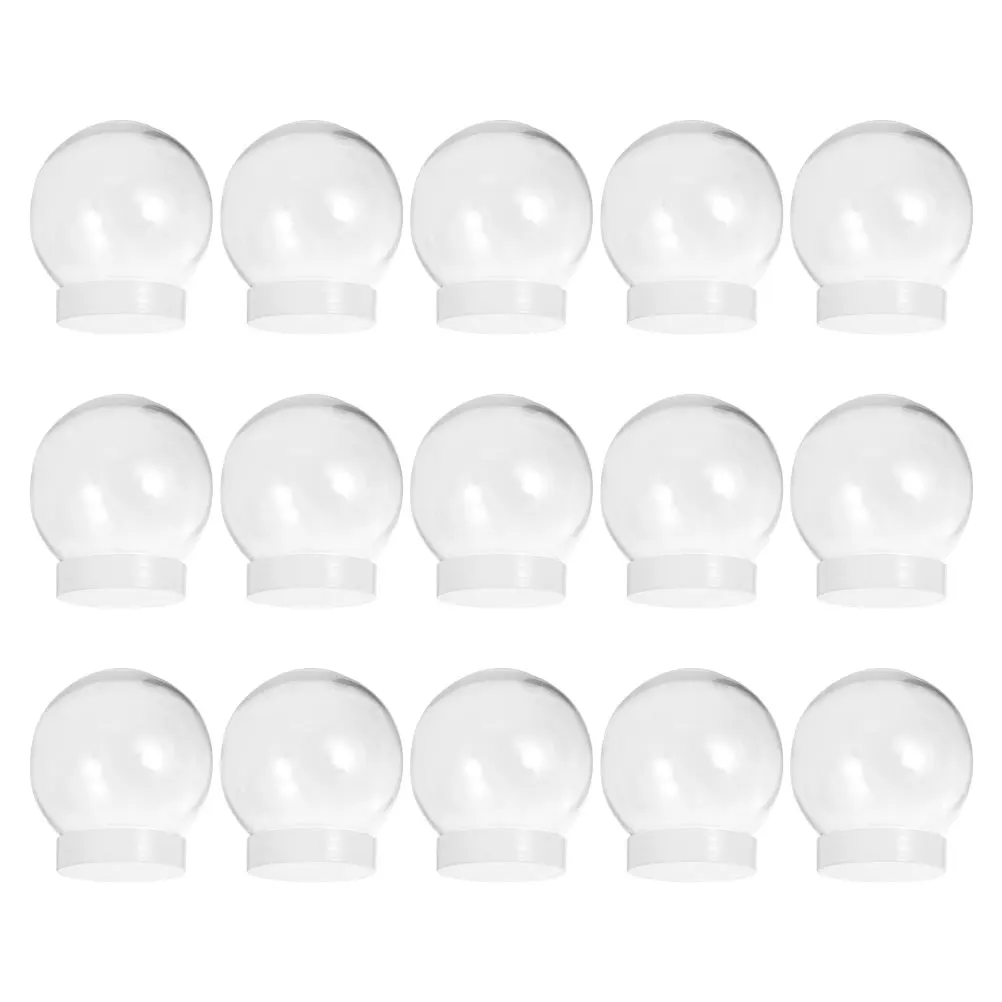 

15Pcs Snow Globe Accessories Plastic DIY Winter Craft Kit Festive Decor Replacement Parts Snow Globe Craft Supplies