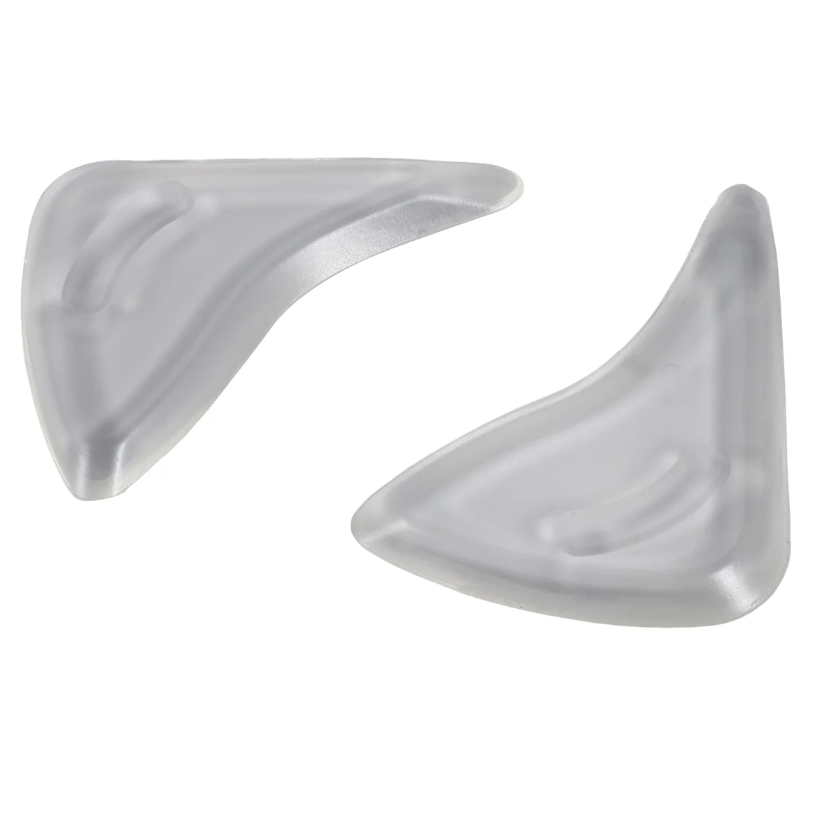 M21K زوج واحد من وسادات أصابع القدم الجلية للأحذية المدببة/الأحذية كبيرة جدًا --- شفاف