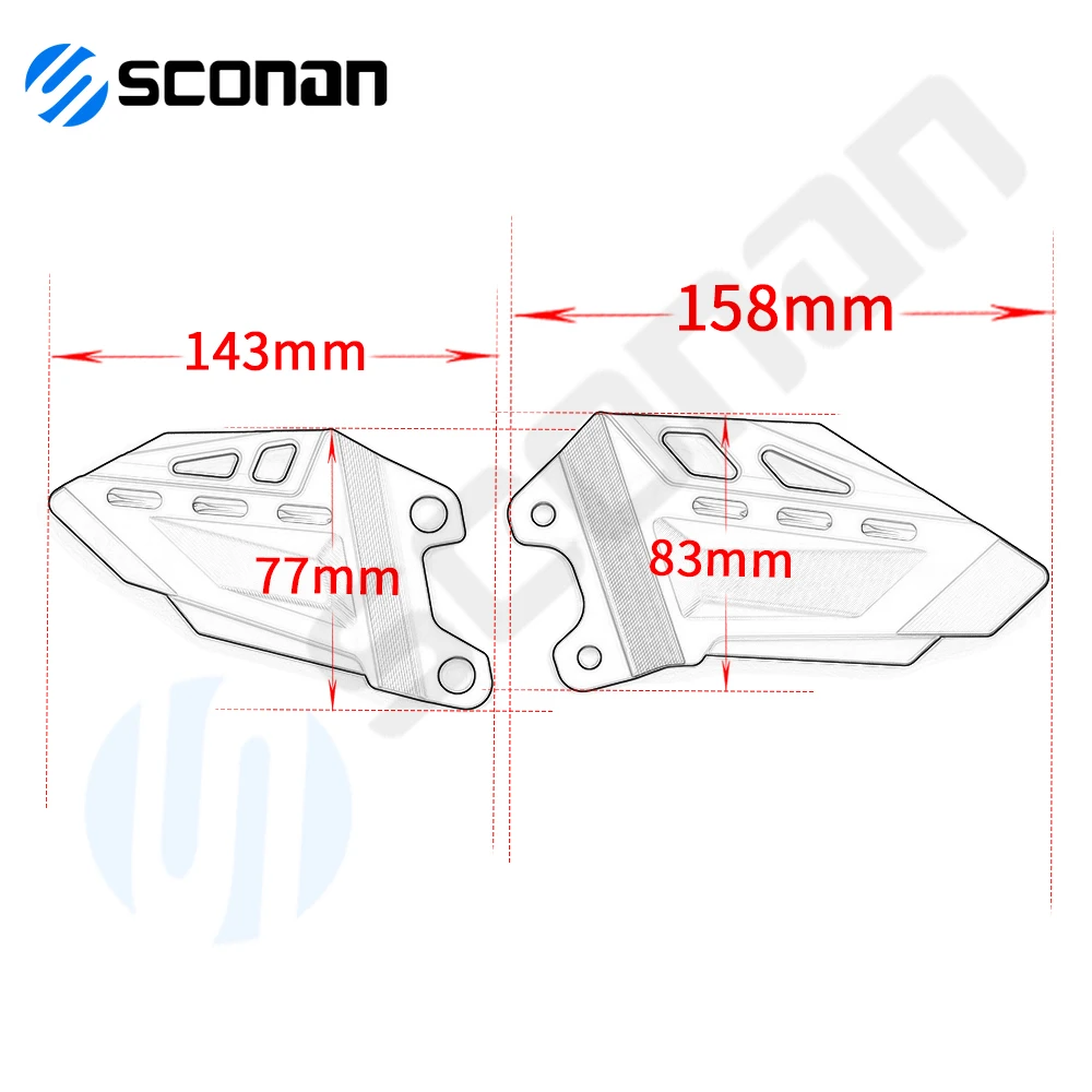 For ZX10RR ZX-10RR ZX 10R R 2021 2022 2023 2024 2025 Footrest guard Decorative Plate Pedal Protector Motorcycle Accessories 2025