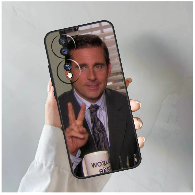 Michael Scott The Office Funda For Honor 600 200 400 Lite 70 90 Win RT X8b X8c X9a X9b X9c X9d Magic 7 6 5 8 Pro Case