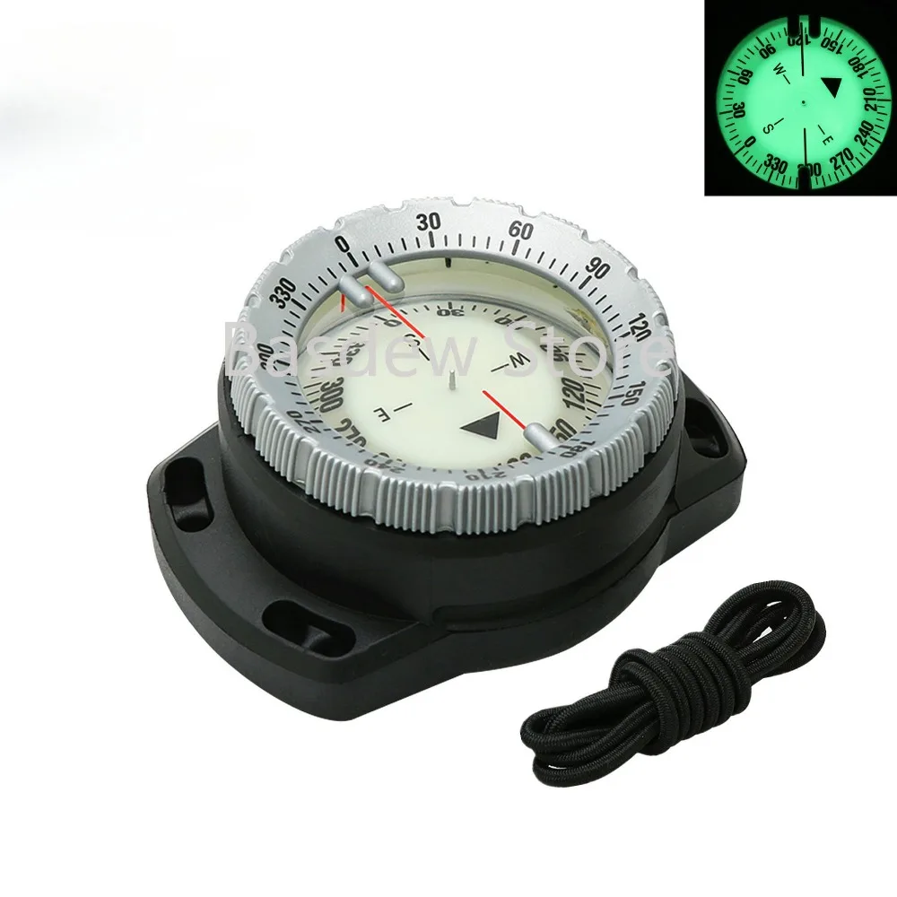 

New Diving Strong Magnetic 50 M Elastic String Compass Compass Underwater Waterproof Compass with Luminous