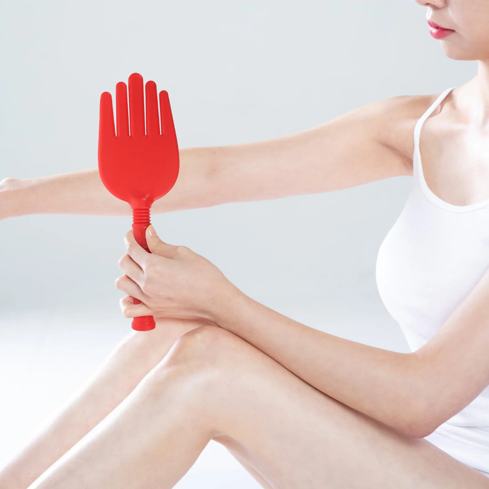 خمسة أصابع تدليك بات سيليكون الجسم عصا تدليك مقبض طويل المضادة للانزلاق الظهر الرقبة الكتف لتخفيف الآلام أداة العضلات الاسترخاء