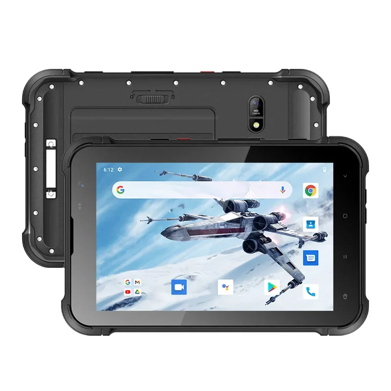UNIWA T85S 8 Inch Kiosk Mode 4G Rugged Tablet PC 4GB+64GB IP67 MT6765 Helio P35 Android 12 2D 1000 Nits Screen Optional NFC GPS