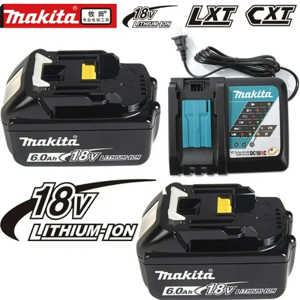 

100% Genuine Makita 6Ah for Makita 18V Battery BL1840 BL1830B BL1850B BL1850 BL1860 BL1815 Replacement Lithium Battery