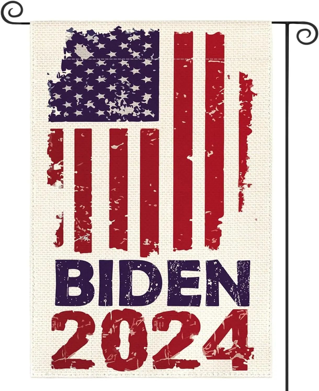 Патриотическая акварель colorlife 2024 Biden, Садовый флаг, вертикальный двусторонний, в стиле ретро, американский президент выборов двор Outdo
