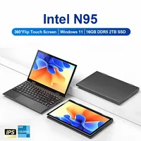 2 in 1 Touch Screen 10.95 Inch 360° Flip Laptop Intel N95 Win 11 Pro 16GB DDR5 2TB SSD Metal for Office Gaming Mini Notebook PC