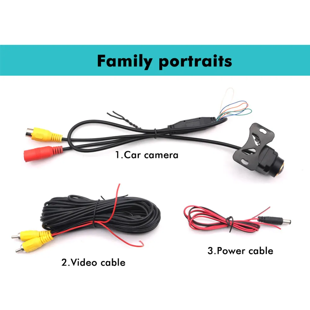 180° Fisheye Car Rear View Camera AHD 1080P 720P CVBS Switchable Waterproof Night Vision Backup Camera Mirror Image Parking Line
