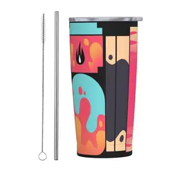 Helluva Boss - Beelzebub Stainless Steel Tumbler Vacuum Insulated Mug Thermal Cold Bottle Straws With Lid 20oz