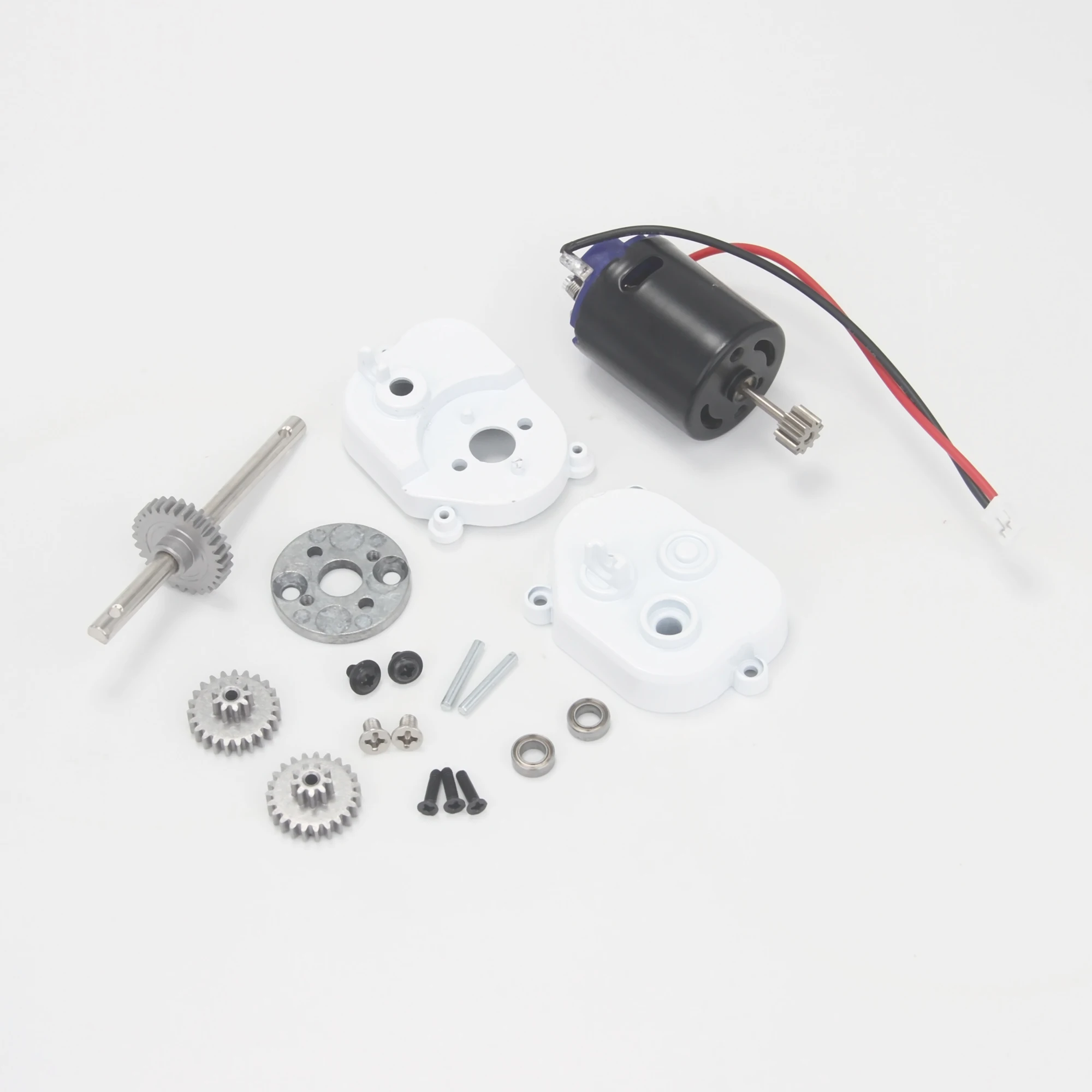 Metal Transmission Gearbox Gear Box 370 Motor for 1/12 RC Car Crawler MN Model MN82 MN78 MN99S MN168 MN98 Upgrade Accessories