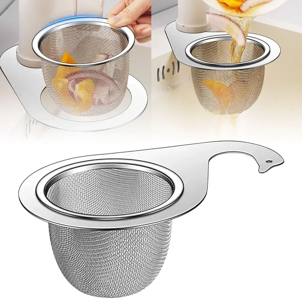 New Stainless Steel Corner Sink Strainer Basket Swan Kitchen Sink Food Drain Basket Rack Kitchen Storage Rack 1/2pcs