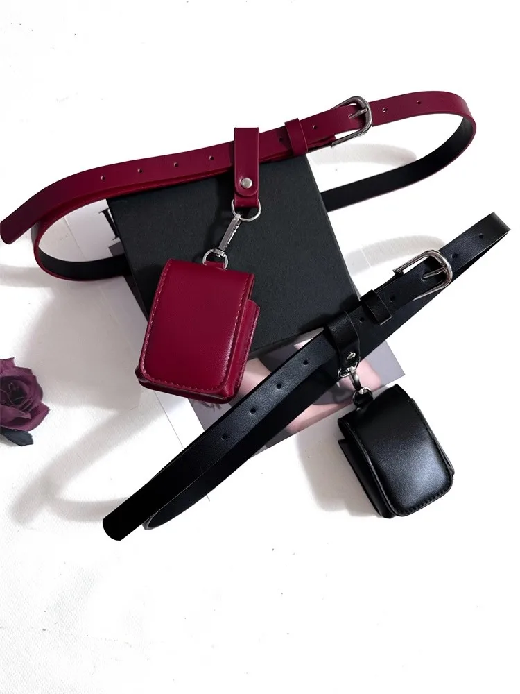 المرأة موضة بولي Leather حقيبة جلدية مشد أنثى Cummerbund معطف حزام فستان Decration حزام عريض J1496