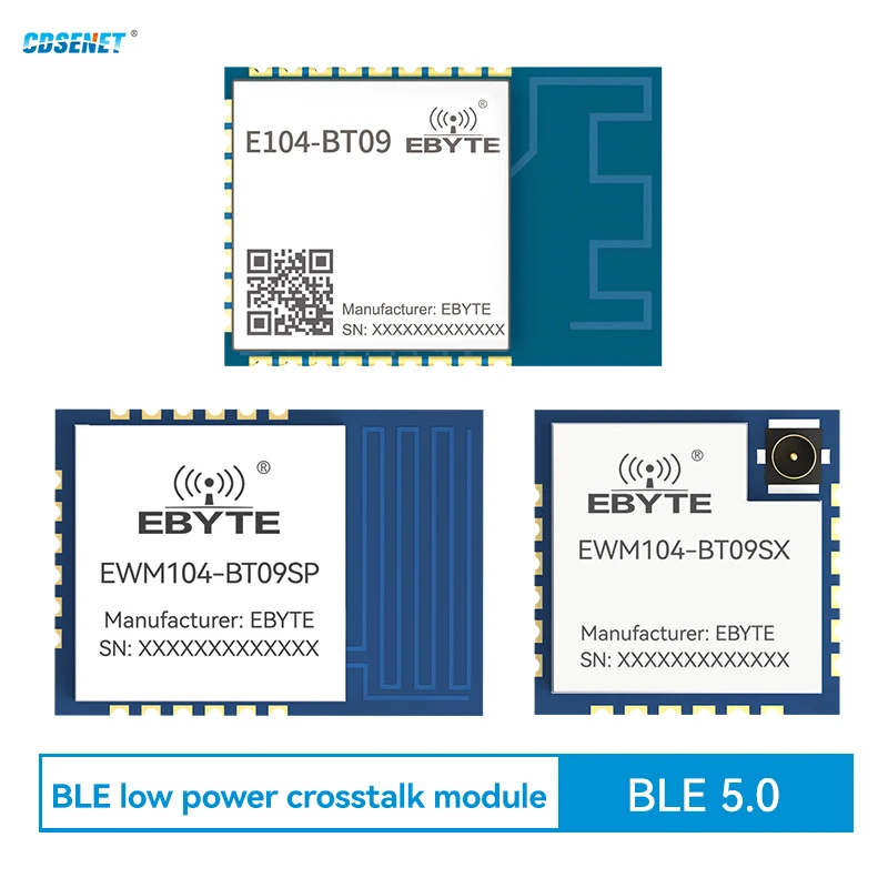 TLSR8208B BLE5.0 Bluetooth To Serial Port Module CDSENT E104-BT09 Low Power Slave Role iBeacon Air Configuration Small Size