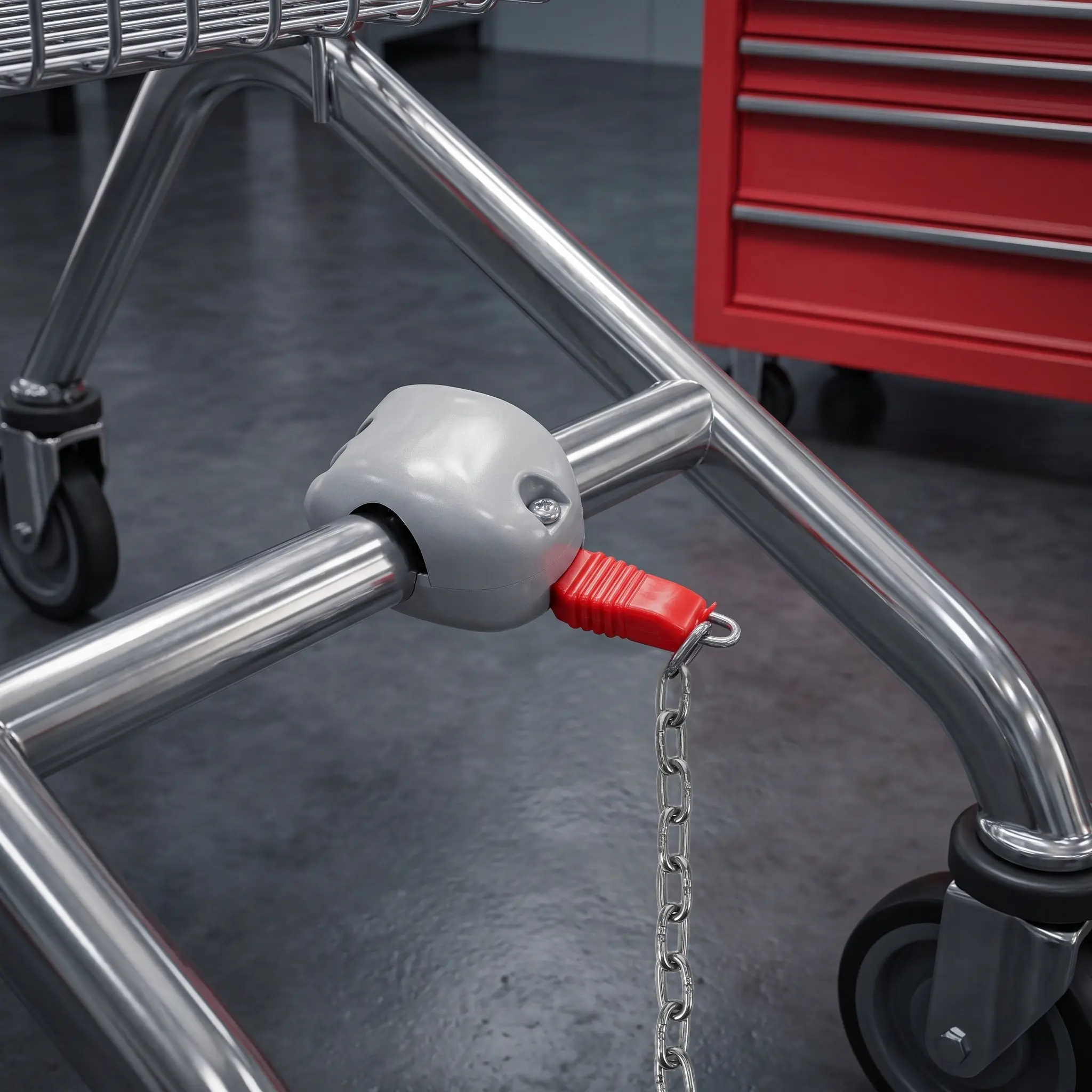 Shopping Cart Coin Lock Metal Coin Operated Lock Compatible with Quarter Token for Supermarket Trolley Shop Trolley Token