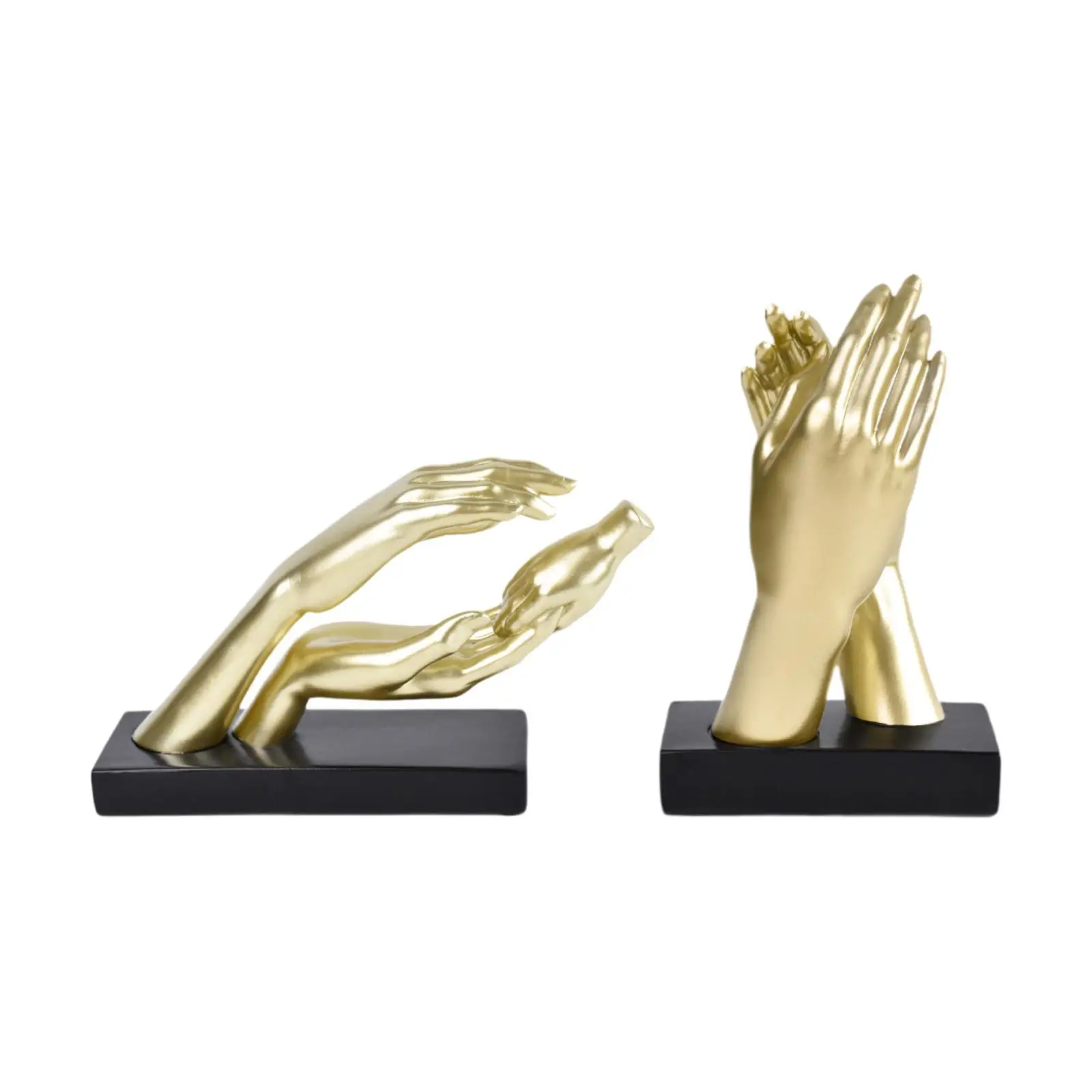Estatua de gesto de mano, adorno de escritorio de diseño creativo para mesa de estantería de estudio