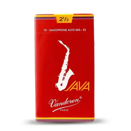 Imagen 2 del producto Caña de saxo Alto JAVA Eb Original Vandoren Red box 2,0/2,5/3,0【10 cañas/caja】