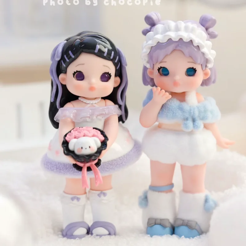 Hot Girl Style Vintage Doll Ramy Slumber Party Series Blind Box Kawaii Ramy Vintage Style Mystery Box Toys Collectible Doll Gift