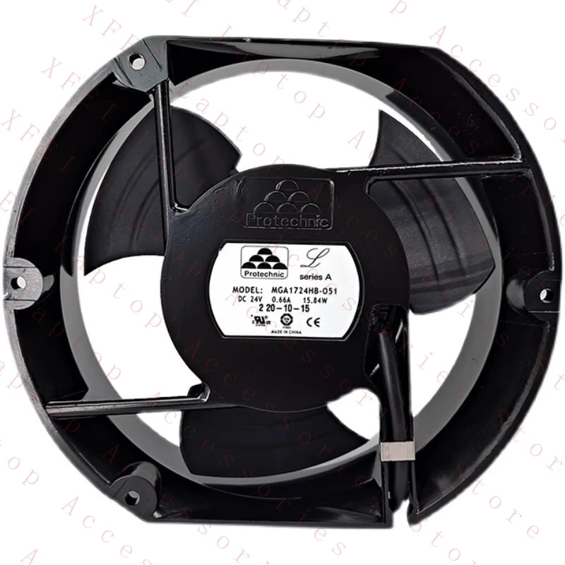 D  FOR Protechnic MGA1724HB-O51 DC24V 0.66A 17251 2-Wire Axial Cooling Fan