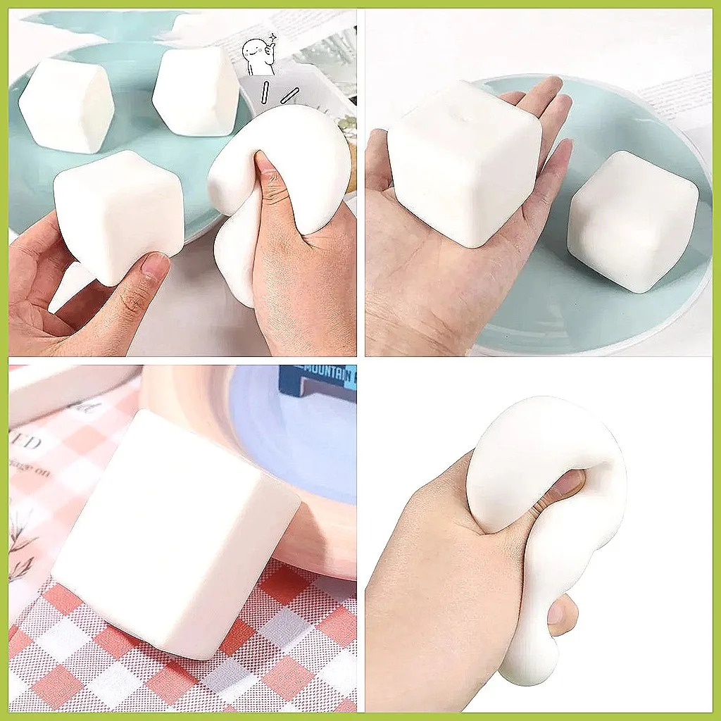Сенсорная игрушка Squishy Tofu Stress Ball