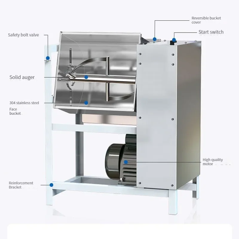 الأجهزة التجارية خلاط العجين الكهربائي 5 كجم 15 كجم 25 كجم التلقائي نوع جديد العجن والعجن خلاط الدقيق
