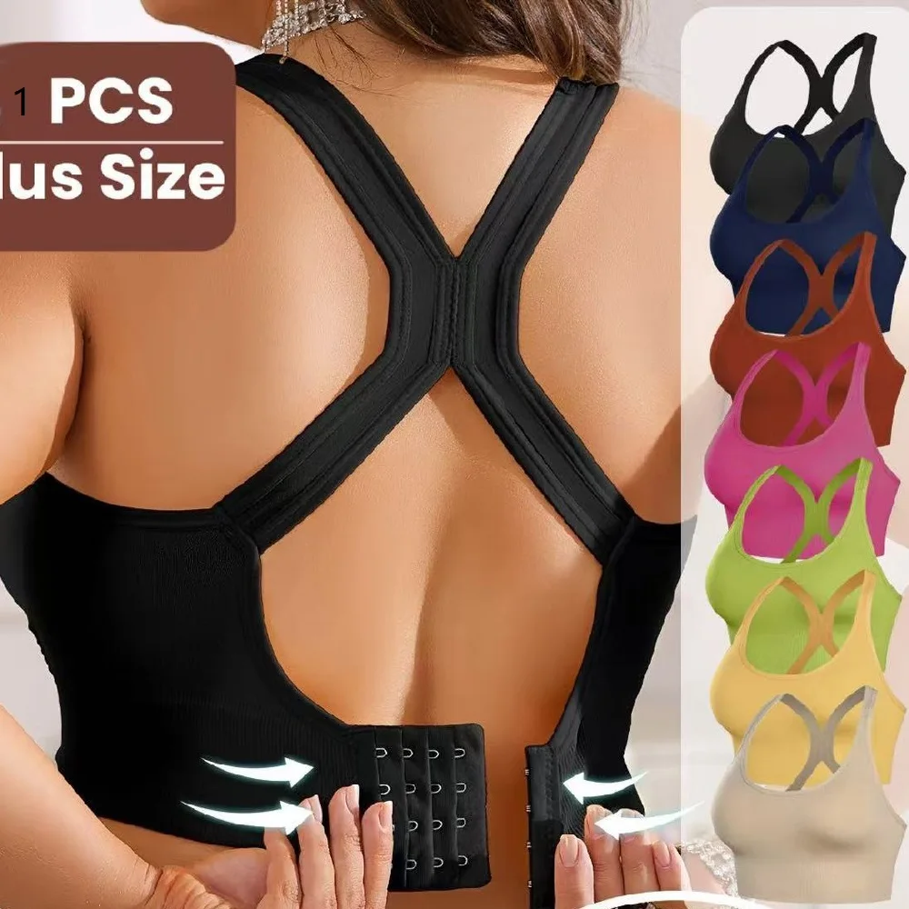 Sportbeha's voor dames Push-up schokabsorberende hardloopbeha Lagermaat Tankstijl Draadvrije Brasieres Para Mujer Bralette