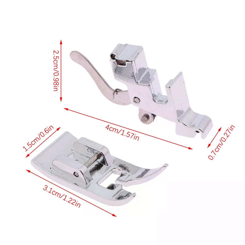 2Pcs Stitching Foot Holder Universal Presser Foot And Snap On Low Shank Adapter For Sewing Machine Quilting Stitching Foot view 6