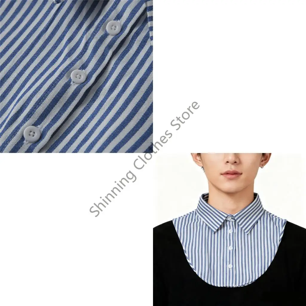 

M68A Friendly Detachable Blouse False Collar Reusable Layering Piece Comfortable Wear For Office Casual Event