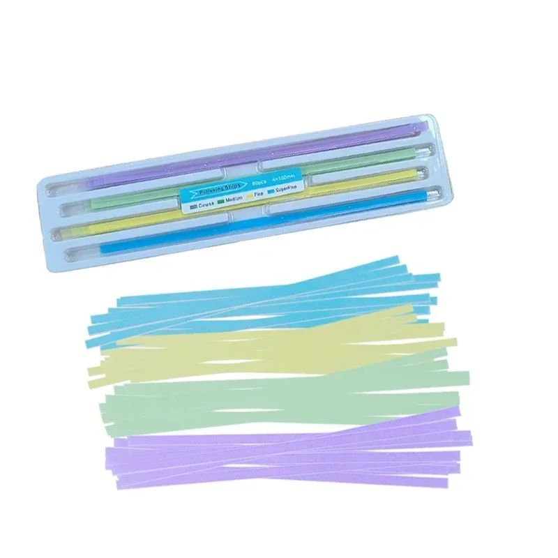 

60pcs/box Dental Resin Polishing Strip Teeth Grinding Smooth Resin Teeth Grinding Sanding Shaping Dentistry Material