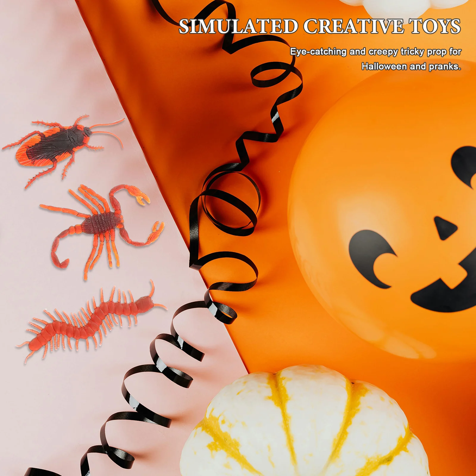 

50 шт. пластиковые поддельные реалистичные насекомые моделирование Хэллоуин вечерние украшения April Fool Prank большая многоножка скорпион муравьи