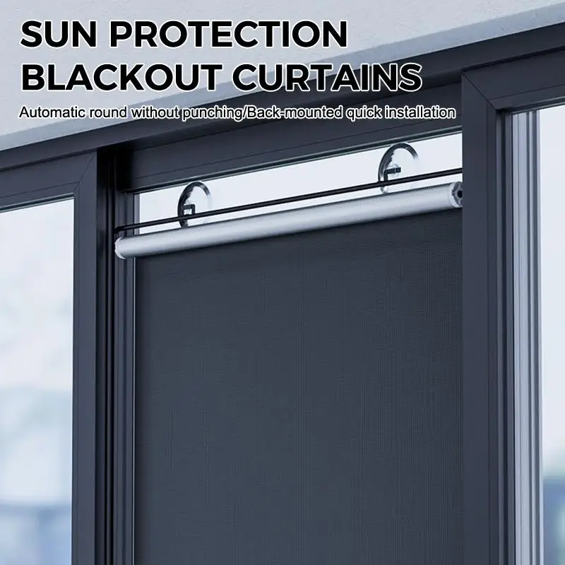 Blackout Day Night Drilling Rolling Outdoor Shutter Roller Window Store Without Drill Blinds Home Decor Items Decoration Blind