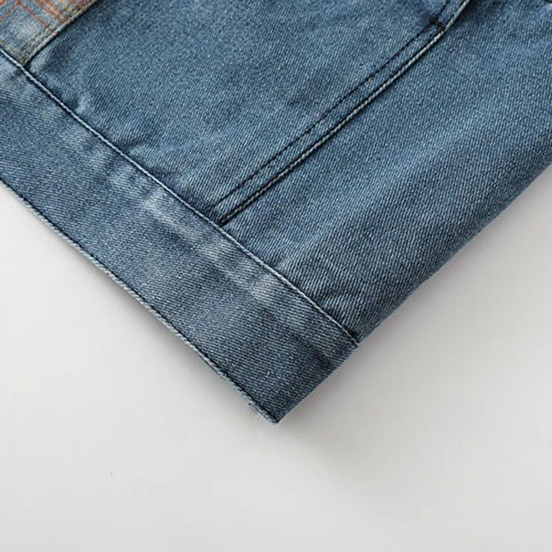 Joker nouvelle veste haut de gamme femmes printemps automne Vintage Denim gilet avec poches amples et gilets avec hauts à simple boutonnage