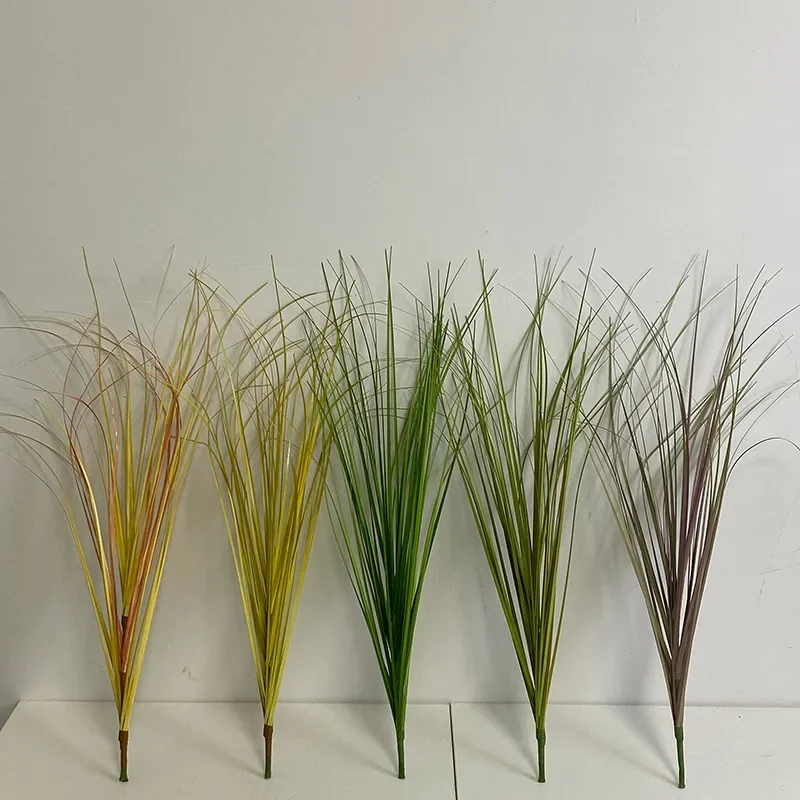 Artificial Wheat Plant Simulated Green Fake Plant Plastic Grass Home Outdoor Wedding Chapel Garden Atmosphere Decoration 2024