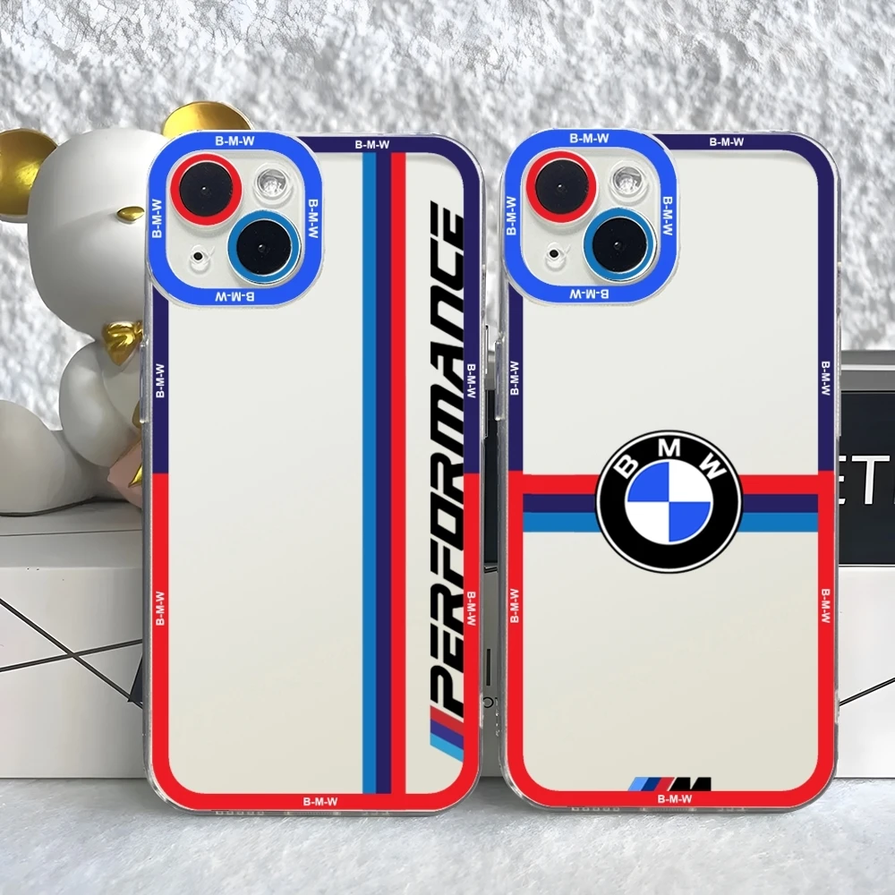 Сине-красный автомобильный чехол для телефона B-Bmw для iPhone 15 14 13 12 11 Pro Max Mini XS X XR SE 7 8 Plus, мягкий чехол с ангельскими глазами