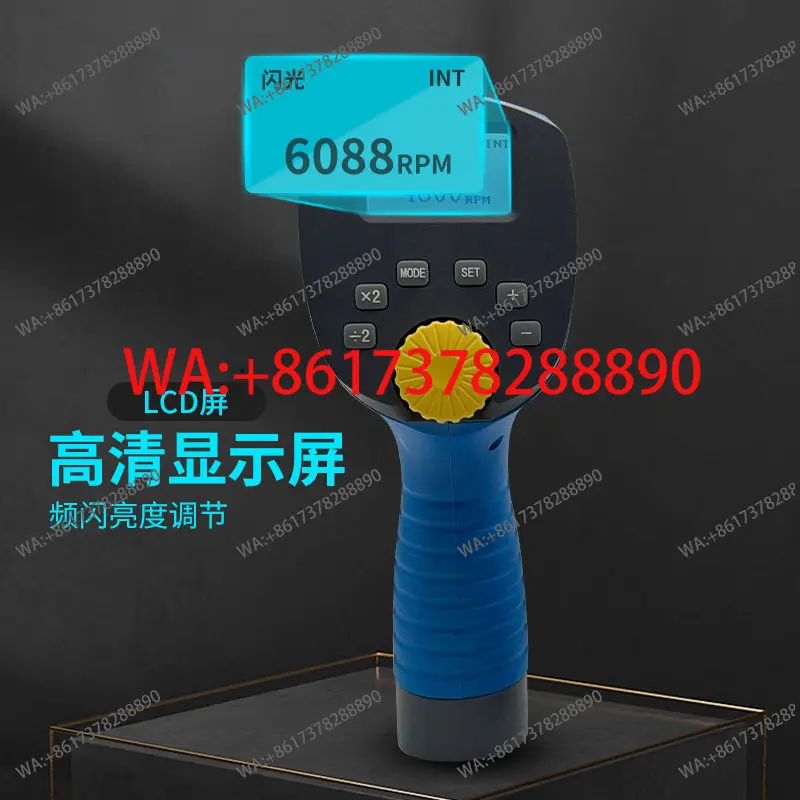 Digital Innovation Strobe Meter DT-300L Strobe Light Printing Textile Speed LED Flash Meter High Bright Tachometer Dual Battery