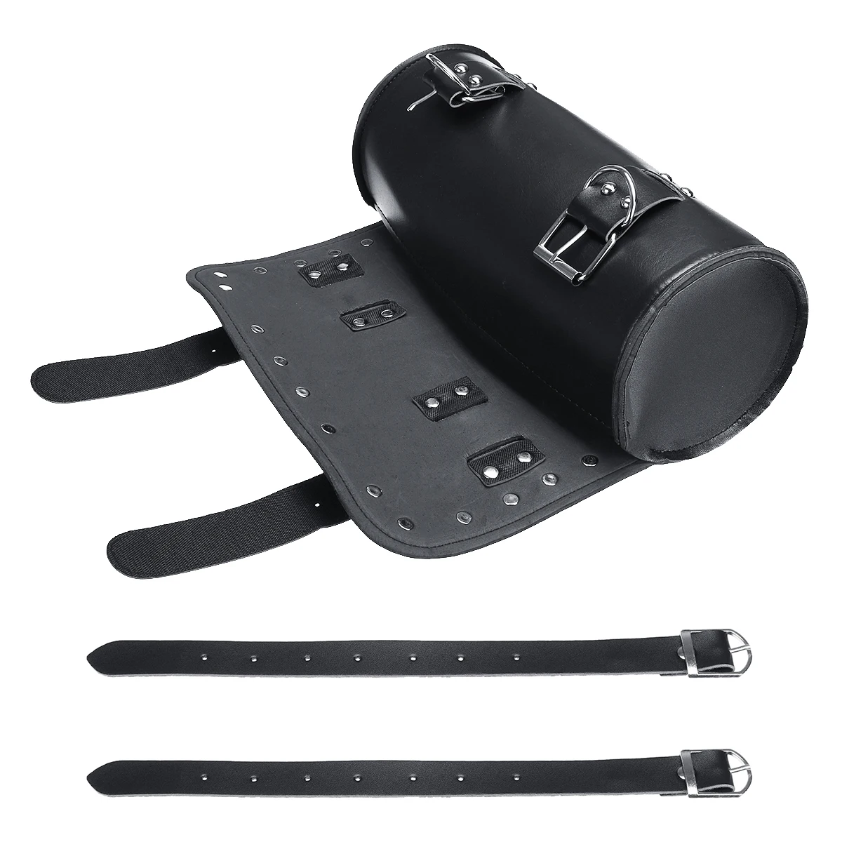 

Motorcycle Front Fork Tool Tail Bag PU Leather Pouch Waterproof Front Fork Handlebar Saddle Bag Vintage Shape Handlebar